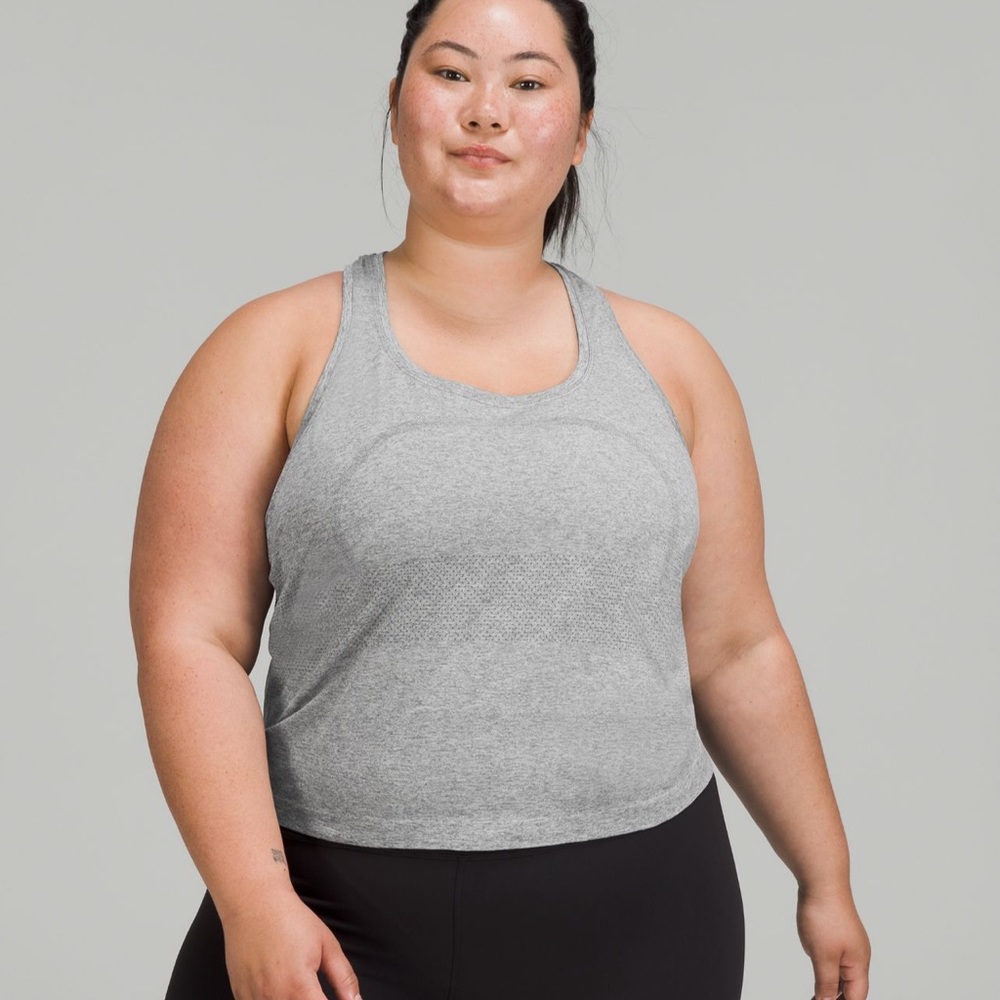 Swiftly Texh Racerback Tank - Race Length - Sz 8 - Grey